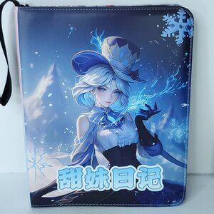 Furina Moonlight Beauty Xmas Card Binder 3-Ring Anime Waifu Redemption Folder
